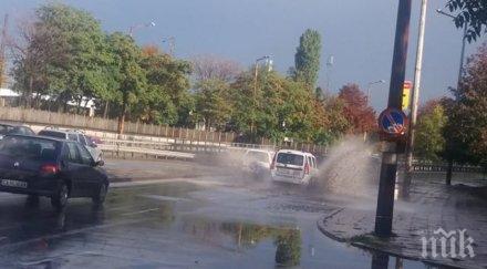 ексклузивно пик потопът столицата вижте улиците софия плувнаха вода дъжда снимки