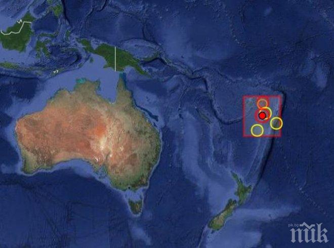 ЗЕМЯТА СЕ ТРЕСЕ! Трус от 5,7 по Рихтер разлюля Папуа-Нова Гвинея, 5,5 удари Фиджи