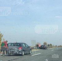 Футболисти катастрофираха на магистралата преди Берое – 