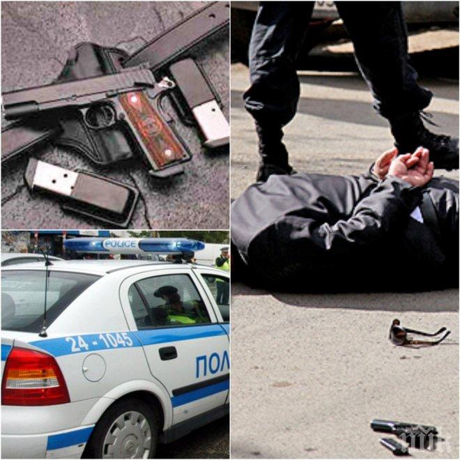 ЕКШЪН ВЪВ ВЕЛИНГРАД! Пиян се прави на мъж с боен пистолет в дискотека, полицаите едва го закопчали 