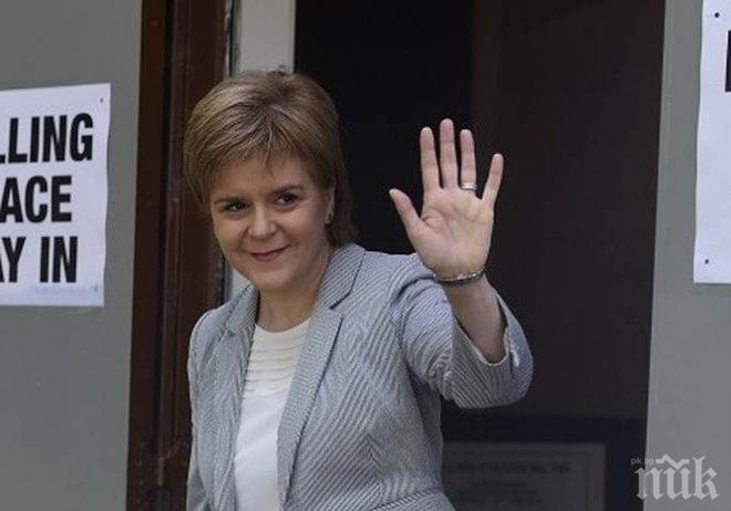 Никола Стърджън обеща референдум за независимостта на Шотландия в случай на „твърд“ Брекзит