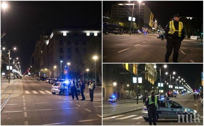 Екшън в центъра на Белград! Мъж заплаши да взриви две ръчни бомби пред сръбския парламент (ВИДЕО)