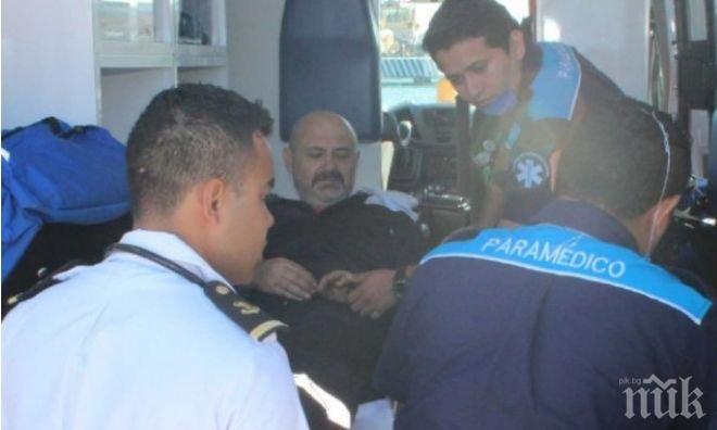 Екшън! Мексикански боен кораб спаси български моряк, ранен на танкер 