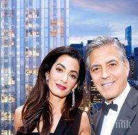 ТУЗАРИ! Клуни и жена му Амал броиха 65 млн. долара за апартамент в стъклен небостъргач (СНИМКИ)