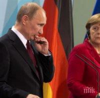 Меркел се среща с Путин за Сирия по време на сбирката на Нормандската четворка