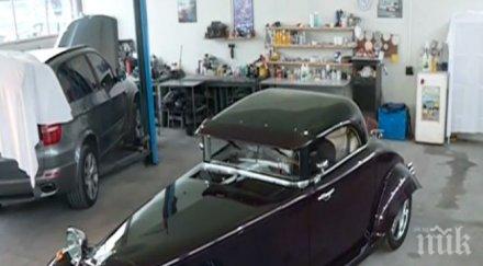 уникална кола автомонтьор реставрира фамозен студебейкър слага газова уредба