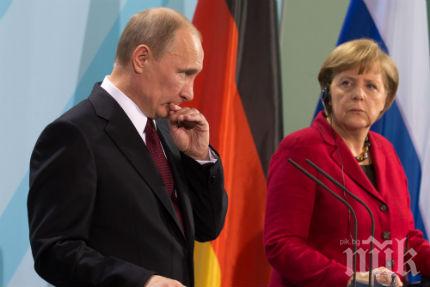 Меркел се среща с Путин за Сирия по време на сбирката на Нормандската четворка