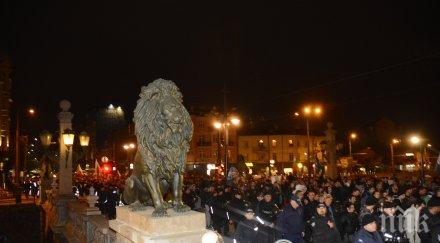 без сериозни инциденти премина протестното шествие софия