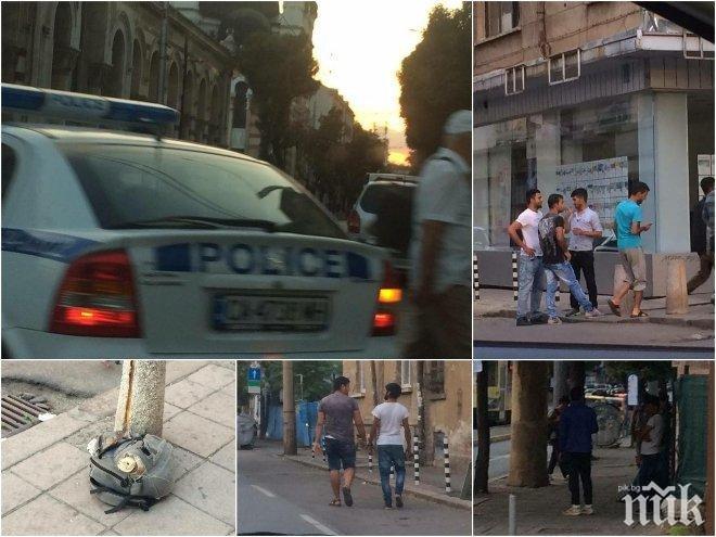 САМО В ПИК! Мигранти се крият панически в центъра на София, жандармерия и полиция дебне на всеки ъгъл