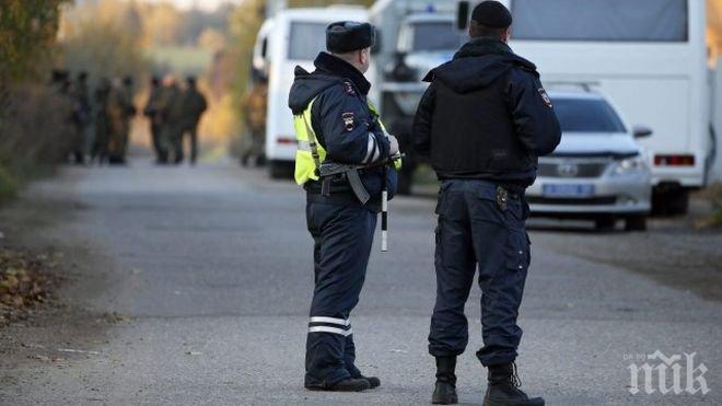 Руски полицаи гръмнаха на място двама терористи, след рутинна проверка на колата им
