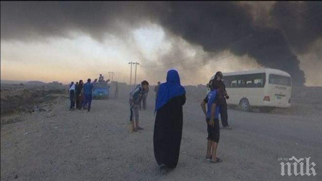 Ислямска държава“ подпали завод за сяра в Ирак, стотици приети в болница