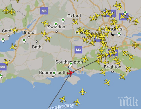 ИЗВЪНРЕДНО: Самолет се връща обратно в Лондон заради извънредна ситуация на борда