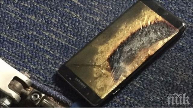 Паника на борда! Самсунг Галакси Ноут 7 се запали на самолет в Япония
