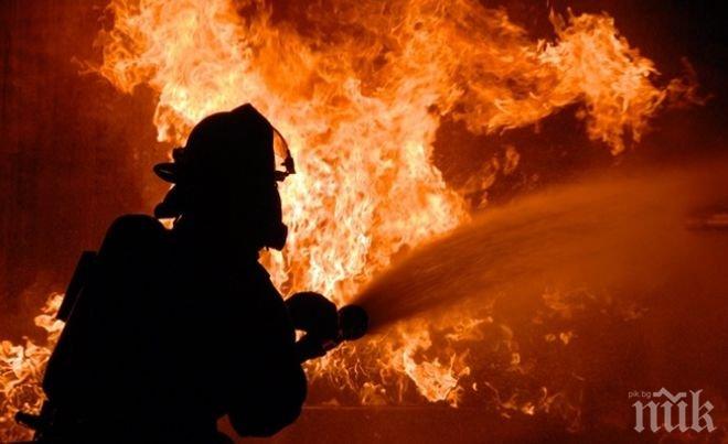 ОГНЕН АД! Пожар в местност Манастирски рид във Варна! Мъж е загинал