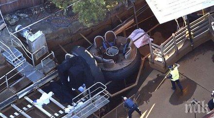 смърт увеселителен парк четирима загинаха изкуствена река австралия видео