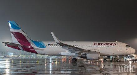 стачка нискотарифните германски авиолинии eurowings germanwings засегна 000 пътници