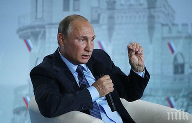 ИЗВЪНРЕДНО! Путин изригна: Глупаво и смешно е да се говори, че Русия ще напада Европа или САЩ