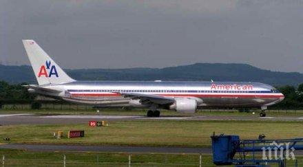 извънредно дим приземи аварийно самолет американ еърлайнс