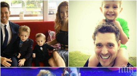 страшна трагедия годишният син майкъл бубле диагностициран рак снимки