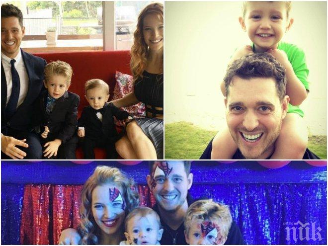 СТРАШНА ТРАГЕДИЯ! 3-годишният син на Майкъл Бубле е диагностициран с рак (СНИМКИ)