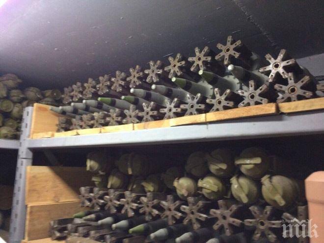 Потресна находка в Киев! Полицията разби бункер, пълен до пръсване с ракети Град, оръжия, мини и гранатомети (СНИМКИ)