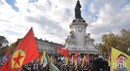 кюрдски протести заляха франция защитници пкк изригнаха ердоган