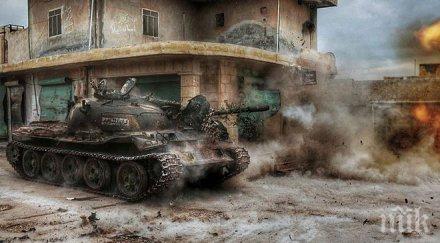 русия отрича нанасяла въздушни удари предградия дамаск