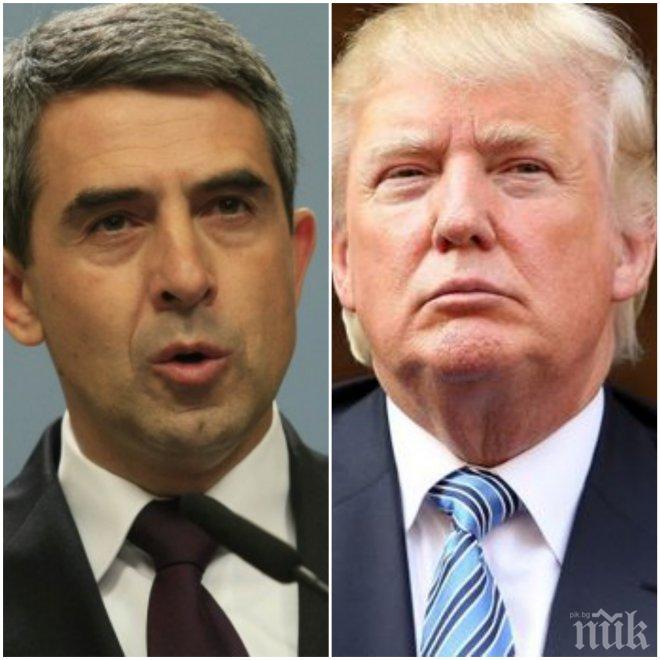 Плевнелиев поздрави новия президент на Щатите Доналд Тръмп: България и САЩ са стратегически партньори 