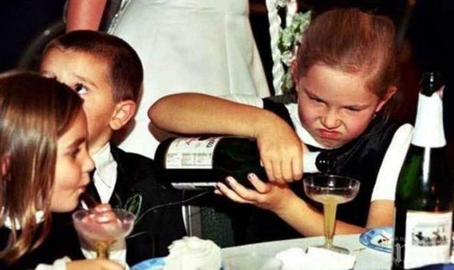 Нова мода! 13-годишни празнуват рожден ден с шампанско за закуска