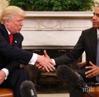 Обама за срещата си с Тръмп: Имах възможността за проведа приятен разговор с него
