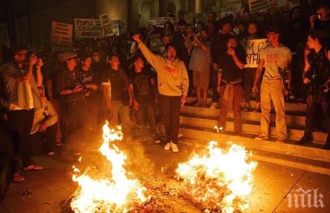 Истински погром в Портланд след избора на Тръмп 