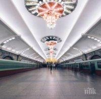 Ето как живеят в Пхенян! Тежък лукс и гробно мълчание в метрото на Ким Чен Ун (УНИКАЛНИ СНИМКИ)