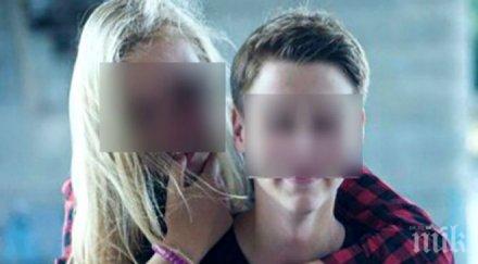 страшно годишни момче момиче откриха огън полицейска кола после самоубиха снимки видео