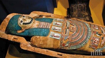 египетска гробница открит хилядолетен саркофаг мумия