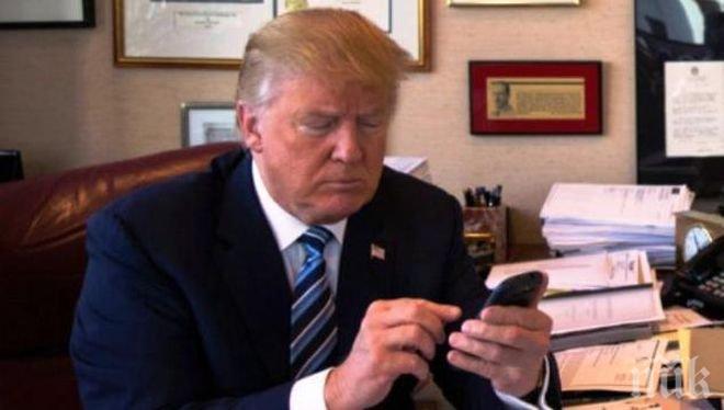 Няма да повярвате какъв смартфон ползва Доналд Тръмп!