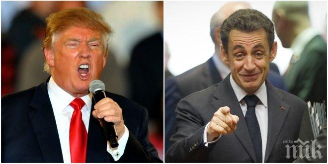 ПРЕХВЪРЧАТ ИСКРИ! Саркози заплаши Тръмп със санкции, ако не спазва Парижкото споразумение