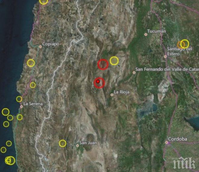 И АРЖЕНТИНА СЕ РАЗТРЕСЕ! 6,2 по Рихтер удари Чилекито