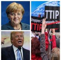 Меркел призна: ТПТИ пропадна след избора на Доналд Тръмп