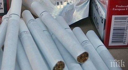 пълен смях спипаха рекордна пратка 400 000 цигари без бандерол камионът бил паркиран неправилно