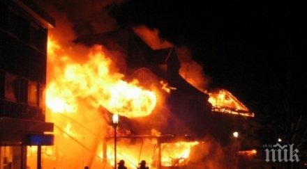 драма враца пожар избухна центъра града пожарни линейки летят мястото