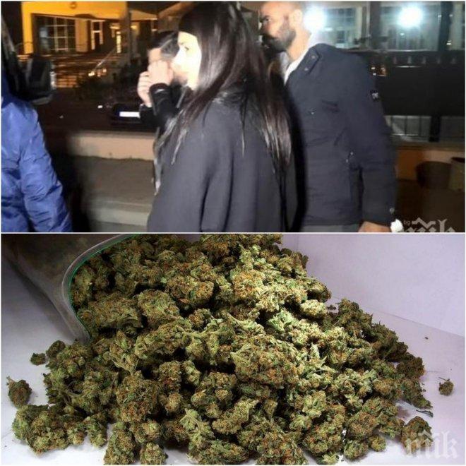 ЕКСКЛУЗИВНО! Арестуваха дъщерята на полицейски шеф от България с 3 кг дрога на „Капъ куле”!  (СНИМКИ)