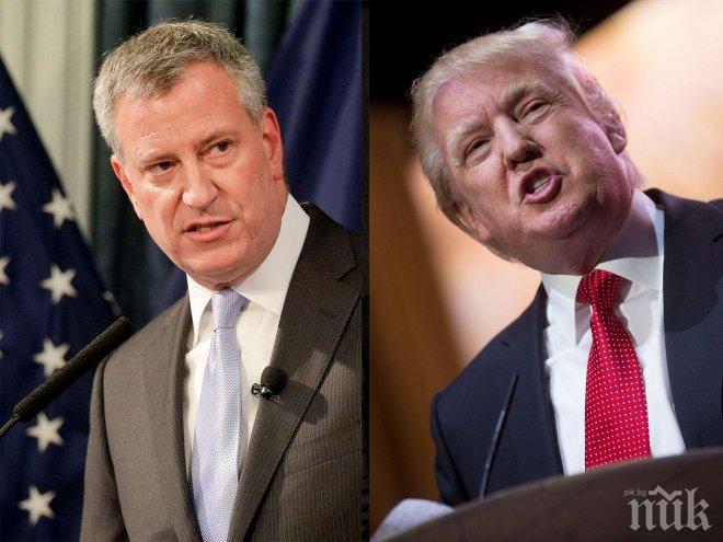 Кметът на Ню Йорк предупреди Тръмп, че ще брани мигрантите от депортация 