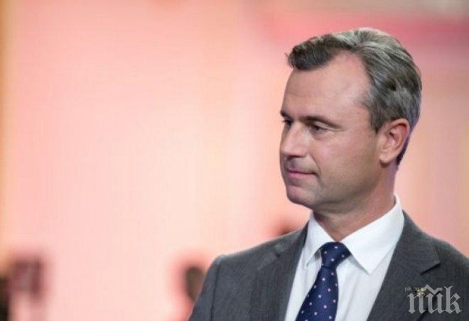 Австрийски кандидат президент заяви, че е европейският Тръмп