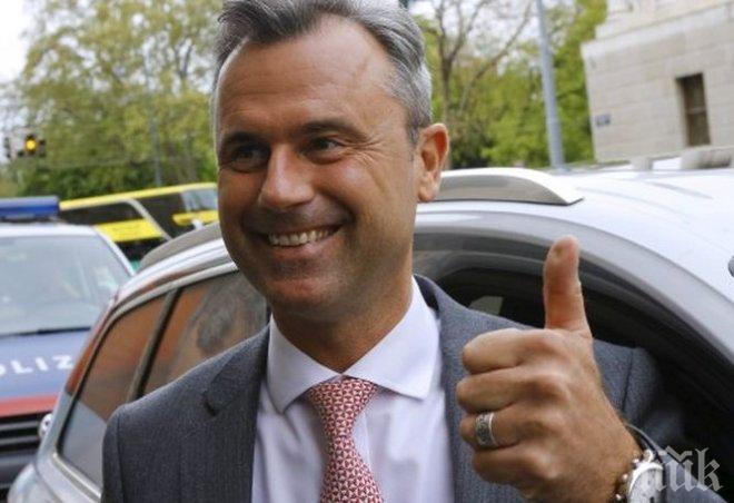 Паника в Австрия! Консерватори плюят кандидата за президент Хофер, щял да извади страната от ЕС 