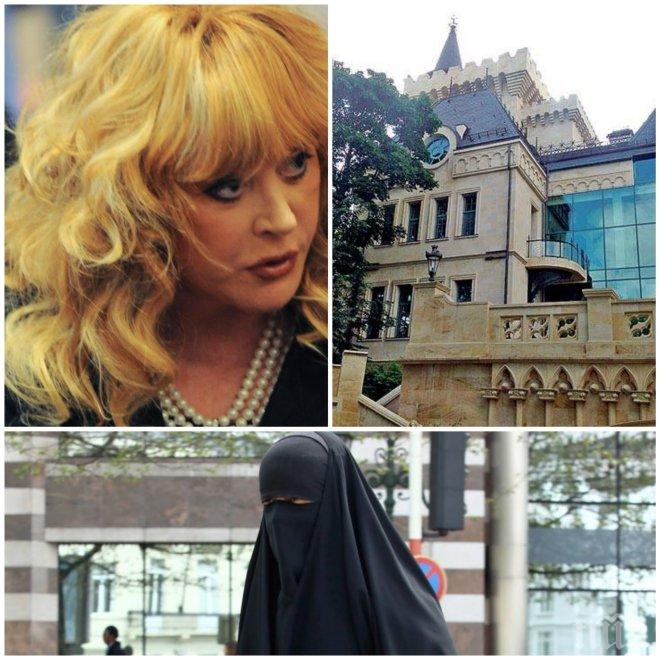 ШОК! Арестуваха неадекватна джихадистка до замъка на Алла Пугачова