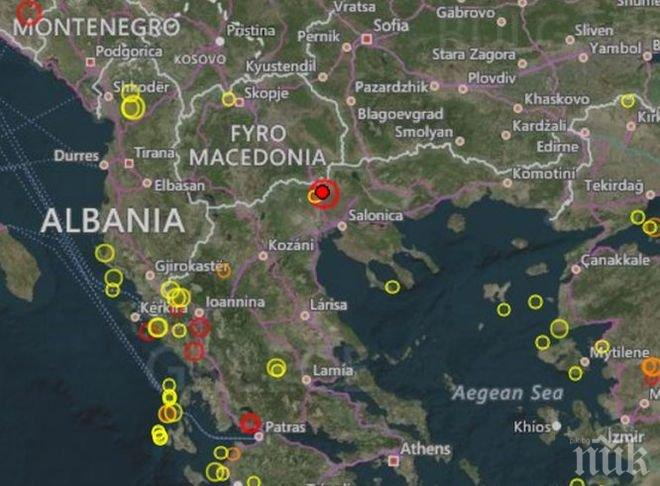 Вторични трусове люлеят Гърция след 5 по Рихтер близо до Солун