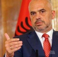 Еди Рама: Нямаме амбиции да Велика Албания 