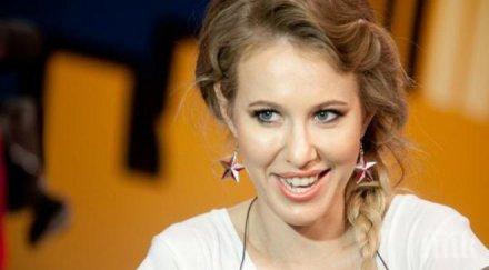 скандалната водеща ксения собчак роди момченце снимки