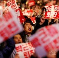  За пета седмица стотици хиляди протестираха в Южна Корея срещу президента