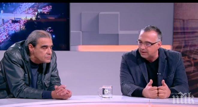 ГРОЗНО ШОУ В ЕФИР! Калин Янакиев и Антон Кутев се хванаха за гушите заради закона срещу комунизма
